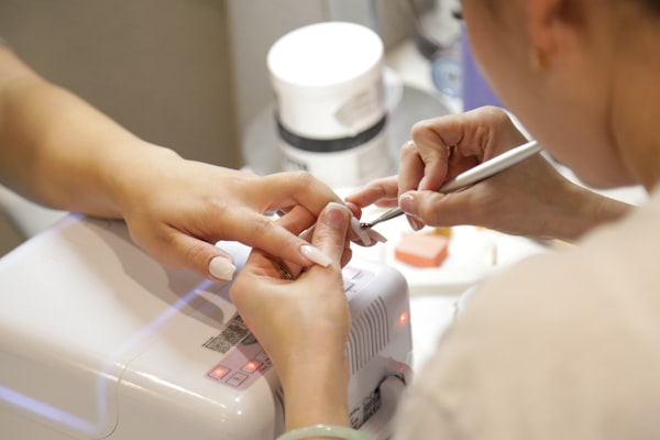 Editorial manicure studio detail